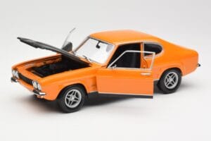 Ford Capri Mk1 RS 2600 Signal Orange Črna Minichamps 1:18 150089077 Kovina – slika 2 od 8