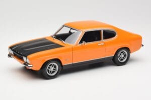 Ford Capri Mk1 RS 2600 Signal Orange Črna Minichamps 1:18 150089077 Kovina
