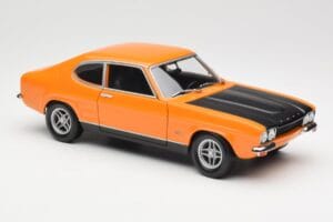 Ford Capri Mk1 RS 2600 Signal Orange Črna Minichamps 1:18 150089077 Kovina – slika 6 od 8