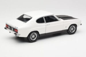 Ford Capri Mk1 RS 2600 Bela Črna Minichamps 1:18 150089078 Kovina – slika 3 od 8