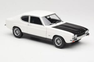 Ford Capri Mk1 RS 2600 Bela Črna Minichamps 1:18 150089078 Kovina – slika 6 od 8