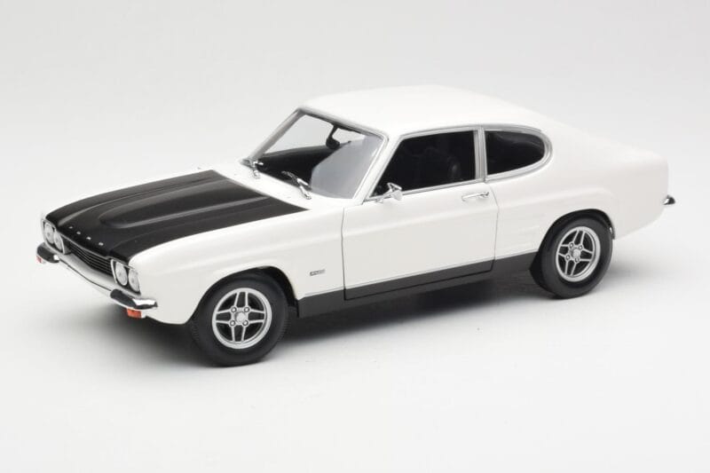 Ford Capri Mk1 RS 2600 Bela Črna Minichamps 1:18 150089078 Kovina