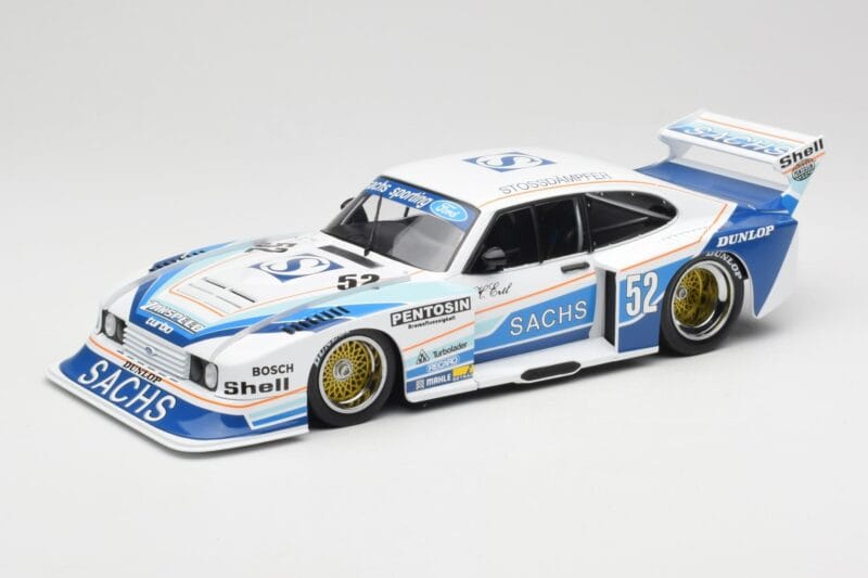 Ford Capri Group 5 #52 Sachs H. Ertl DRM Zolder 1980 MCG 1:18 MCG18801R Kovina