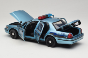 Ford Crown Victoria Police Cruiser Twilight Blue Greenlight 1:18 1643 Kovina – slika 5 od 8