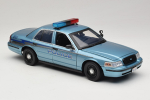 Ford Crown Victoria Police Cruiser Twilight Blue Greenlight 1:18 1643 Kovina – slika 6 od 8