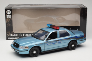 Ford Crown Victoria Police Cruiser Twilight Blue Greenlight 1:18 1643 Kovina – slika 8 od 8