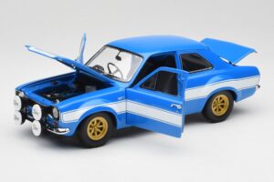 Ford Escort Mk1 RS 1600 Moder Bel Črte Minichamps 1:18 100688102 Kovina – slika 2 od 8