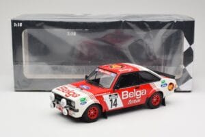 Ford Escort Mk2 RS 1800 #14 Droogmans / Joosten Belga 3rd Place Lotto Haspengouw Rally 1983 Minichamps 1:18 155838714 Kovina – slika 6 od 6
