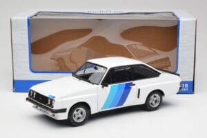 Ford Escort Mk2 RS 2000 X-Pack Diamond Bel & Modra Decor MCG 1:18 MCG18351 Kovina – slika 6 od 6