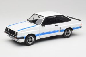 Ford Escort Mk2 RS 2000 X-Pack Diamond Bel & Modra Stripe MCG 1:18 MCG18350 Kovina