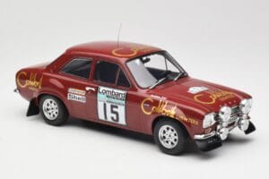 Ford Escort RS 1600 Mk1 #15 M. Alen / I. Kivimäki RAC Rally 1974 IXO 1:18 18RMC047B Kovina – slika 4 od 6