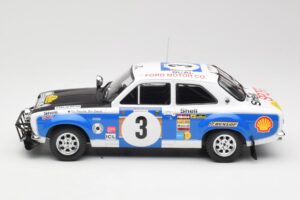 Ford Escort RS 1600 Mk1 #3 V. Preston Jr. / B. Smith Safari Rally 1973 IXO 1:18 18RMC075B Kovina – slika 3 od 6