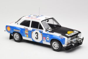 Ford Escort RS 1600 Mk1 #3 V. Preston Jr. / B. Smith Safari Rally 1973 IXO 1:18 18RMC075B Kovina – slika 4 od 6