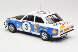 Ford Escort RS 1600 Mk1 #3 V. Preston Jr. / B. Smith Safari Rally 1973 IXO 1:18 18RMC075B Kovina – slika 5 od 6