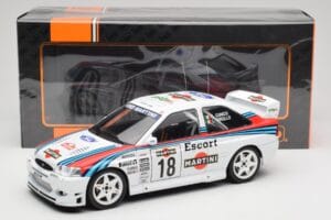 Ford Escort WRC Martini Racing #18 G. Cunico / G. Pirollo Rally San Remo 1998 IXO 1:18 18RMC171A Kovina – slika 6 od 6