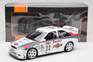 Ford Escort WRC Martini Racing #22 A. Medeghini / B. Medeghini Rally San Remo 1998 IXO 1:18 18RMC171B Kovina – slika 6 od 6