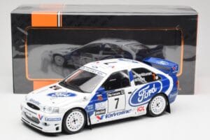 Ford Escort WRC #7 J. Kankkunen / J. Repo RAC Rally 1998 IXO 1:18 18RMC170A Kovina – slika 6 od 6