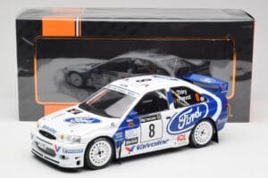 Ford Escort WRC #8 B. Thiry / S. Prevot RAC Rally 1998 IXO 1:18 18RMC170B Kovina – slika 6 od 6