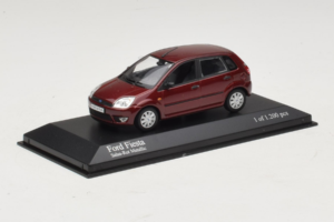 Ford Fiesta Mk5 Rdeč Metalik Minichamps 1:43 400081101 Kovina – slika 2 od 4
