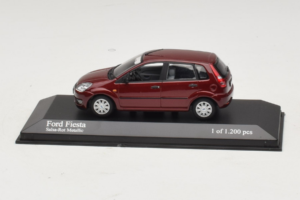 Ford Fiesta Mk5 Rdeč Metalik Minichamps 1:43 400081101 Kovina