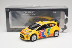 Ford Fiesta RS WRC #15 H. Solberg / I. Minor Stobart Wales Rally GB 2011 Minichamps 1:18 151110815 Kovina – slika 6 od 6