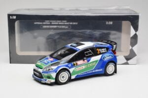 Ford Fiesta WRC #3 J-M. Latvala / M. Anttila Rally Great Britain Winner 2012 Minichamps 1:18 151120803 Kovina – slika 6 od 6