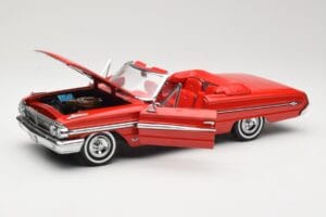Ford Galaxie 500 Kabriolet Rdeč Sun Star 1:18 1420 Kovina – slika 2 od 8