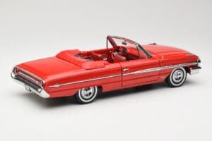 Ford Galaxie 500 Kabriolet Rdeč Sun Star 1:18 1420 Kovina – slika 3 od 8