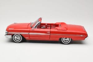 Ford Galaxie 500 Kabriolet Rdeč Sun Star 1:18 1420 Kovina – slika 4 od 8