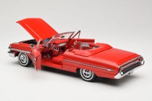 Ford Galaxie 500 Kabriolet Rdeč Sun Star 1:18 1420 Kovina – slika 5 od 8