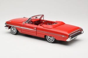 Ford Galaxie 500 Kabriolet Rdeč Sun Star 1:18 1420 Kovina – slika 7 od 8