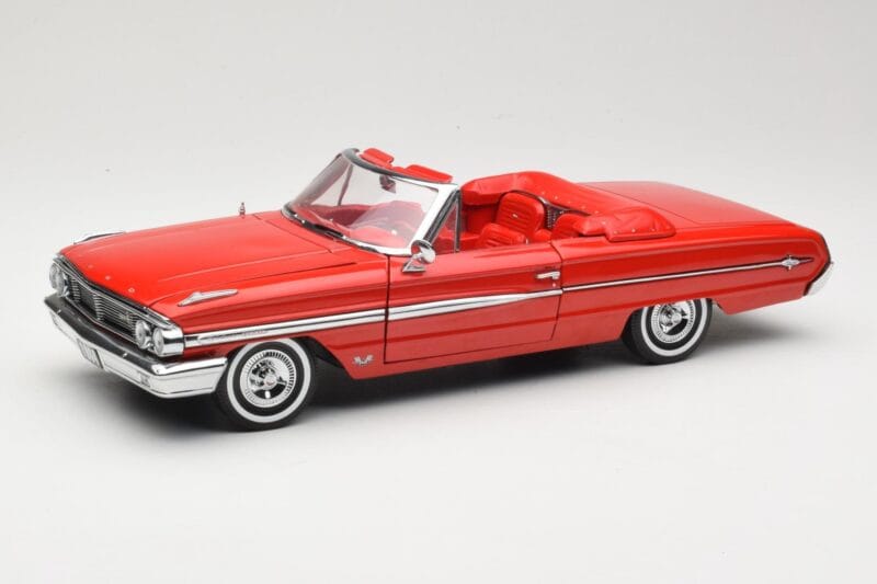 Ford Galaxie 500 Kabriolet Rdeč Sun Star 1:18 1420 Kovina