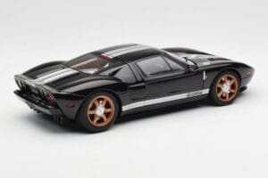 Ford GT Črn Z Belimi Črtami AUTOart 1:18 73023 Kovina – slika 3 od 8