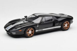 Ford GT Črn Z Belimi Črtami AUTOart 1:18 73023 Kovina