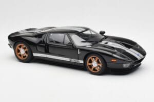 Ford GT Črn Z Belimi Črtami AUTOart 1:18 73023 Kovina – slika 6 od 8