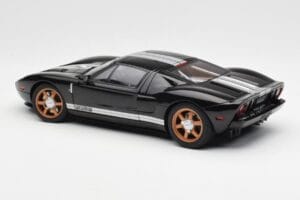 Ford GT Črn Z Belimi Črtami AUTOart 1:18 73023 Kovina – slika 7 od 8