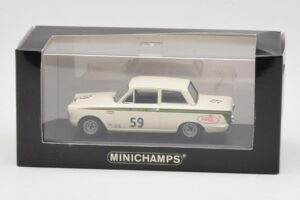 Ford Lotus Cortina Mk1 #59 J. Clark / R. Parsons Sebring 12 Hours 1964 Minichamps 1:43 400648259 Kovina – slika 4 od 4