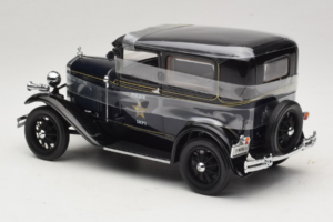 Ford Model A Tudor Police Car Motor City 1:18 43008 Kovina – slika 5 od 6