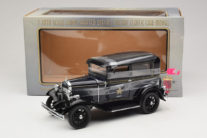 Ford Model A Tudor Police Car Motor City 1:18 43008 Kovina – slika 6 od 6