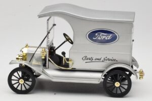 Ford Model T Delivery Truck Srebrna Eagle Collectibles 1:18 430600 Kovina – slika 3 od 6