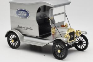 Ford Model T Delivery Truck Srebrna Eagle Collectibles 1:18 430600 Kovina – slika 4 od 6