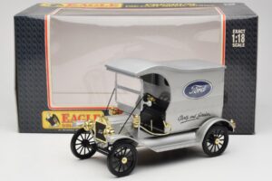 Ford Model T Delivery Truck Srebrna Eagle Collectibles 1:18 430600 Kovina – slika 6 od 6