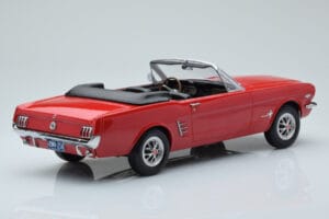 Ford Mustang Kabriolet Rdeč Norev 1:18 182810 Kovina – slika 2 od 6