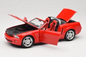 Ford Mustang S197 GT Kabriolet Rdeč Beanstalk Group 1:18 FOR10016R Kovina – slika 2 od 8