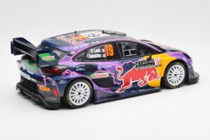 Ford Puma Rally1 #19 S. Loeb / I. Galmiche Rally Monte Carlo Winner 2022 IXO 1:18 18RMC110 Kovina – slika 2 od 6
