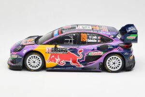Ford Puma Rally1 #19 S. Loeb / I. Galmiche Rally Monte Carlo Winner 2022 IXO 1:18 18RMC110 Kovina – slika 3 od 6