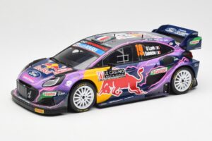 Ford Puma Rally1 #19 S. Loeb / I. Galmiche Rally Monte Carlo Winner 2022 IXO 1:18 18RMC110 Kovina