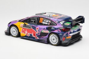 Ford Puma Rally1 #19 S. Loeb / I. Galmiche Rally Monte Carlo Winner 2022 IXO 1:18 18RMC110 Kovina – slika 5 od 6
