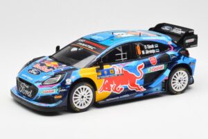 Ford Puma Rally1 #8 O. Tanak / M. Jarveoja 3rd Rally Central Europe 2023 IXO 1:18 18RMC187 Kovina