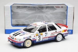 Ford Sierra RS Cosworth 4x4 #3 M. Biasion / T. Siviero Rally Monte Carlo 1992 MCG 1:18 MCG18355R Kovina – slika 6 od 6